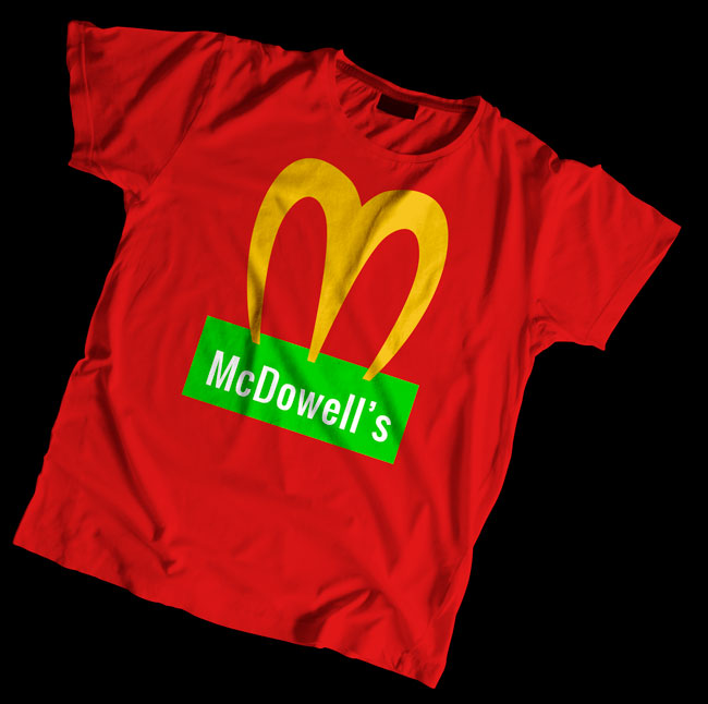 The McDowell's special T-shirt